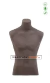 Busto display uomo da banco in cartapesta - tabacco