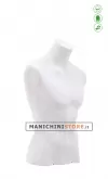 Busto display uomo da banco in cartapesta - bianco