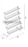 Espositore porta scarpe