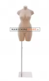 Busto manichino donna taglia comoda con base - carne