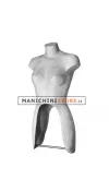 Busto donna con portapantalone rivestito in cartapesta cemento