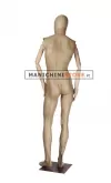 Manichino uomo braccia legno rivestito in cartapesta cartone