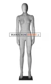 Manichino donna testa uovo - cartapesta cemento