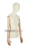 Busto donna braccia legno rivestito in lycra