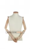 Busto uomo rivestito in lycra con braccia e spalline in legno