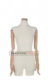Busto torso donna rivestito in lycra con braccia in legno
