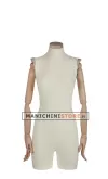 Busto donna rivestito in lycra con spalline e braccia in legno