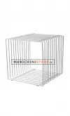 Cubo in filo ferro cromato 40 cm