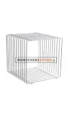 Cubo in filo ferro cromato 40 cm