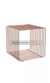 Cubo in filo ferro rame 40cm