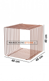Cubo in filo ferro rame 40cm