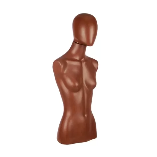 Busto donna effetto pelle