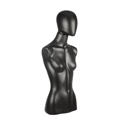 Busto donna effetto carbonio