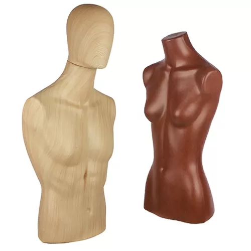 Busto uomo effetto legno chiaro
