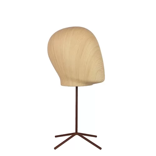 Testa uomo con base effetto legno chiaro
