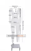 Noleggio Manichino donna 2 per foto internet e-commerce base con ruote