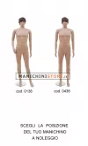 Noleggio 1 manichino uomo realistico ECOPLASTIC