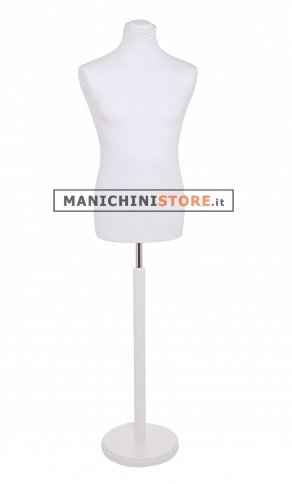 Rental of 1 tailor male bust - white