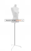 Busto donna in cartapesta con treppiede - bianco