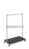 Stender cromato con Ripiano inferiore nero