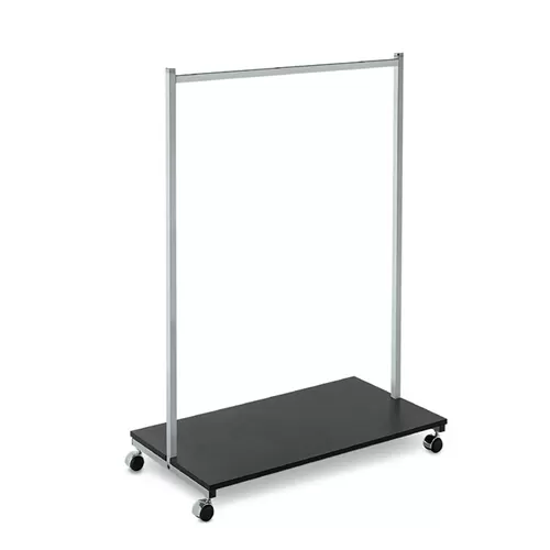 Stender cromato con Ripiano inferiore nero
