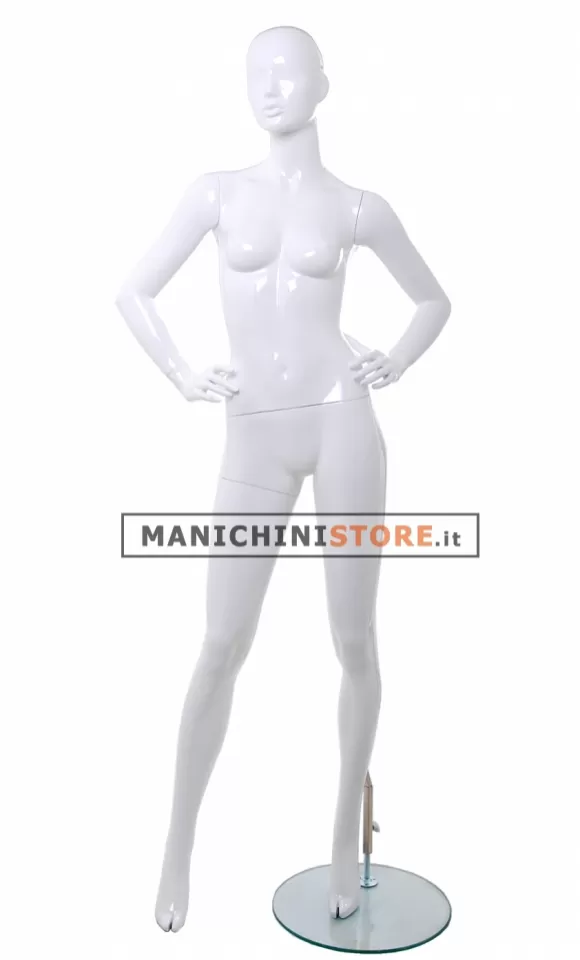 Manichino donna Tribal - 1E Bianco Lucido