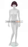 Manichino donna Tribal con parrucca- 1R Bianco Opaco