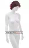 Manichino donna Tribal con parrucca- 1R Bianco Opaco