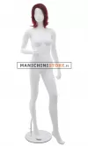 Manichino donna Tribal con parrucca - 13 Bianco Opaco