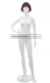 Manichino donna Tribal con parrucca - 9LS Bianco Opaco