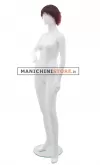 Manichino donna Tribal con parrucca - 9LS Bianco Opaco
