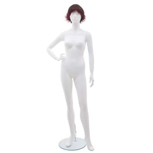 Manichino donna Tribal con parrucca - 9LS Bianco Opaco