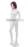 Manichino donna Tribal con parrucca - 14 Bianco Opaco