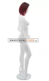 Manichino donna Tribal con parrucca - 14 Bianco Opaco