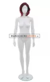 Manichino donna Tribal con parrucca - 3R Bianco Opaco