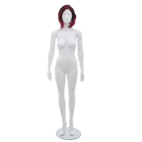 Manichino donna Tribal con parrucca - 3R Bianco Opaco
