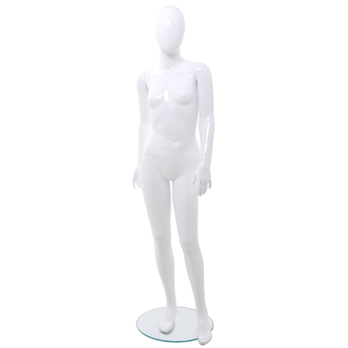 Manichino bambina 12-13 anni bianco lucido