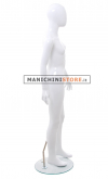 Manichino bambina 12-13 anni bianco lucido