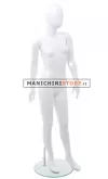 Manichino bambina 12-13 anni bianco lucido