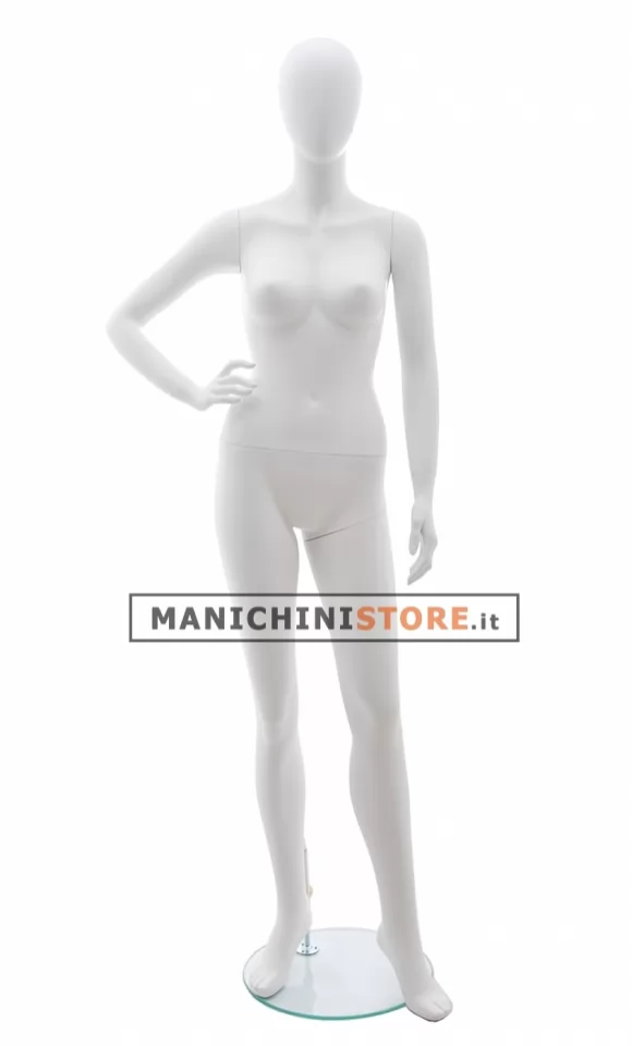 Manichino donna testa uovo - Vogue 9LS Bianco