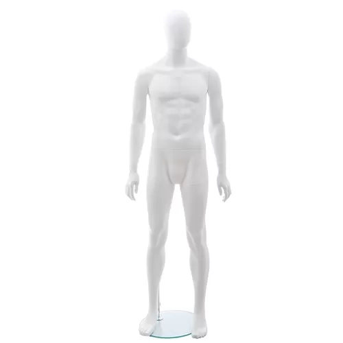 Manichino uomo testa uovo - Vogue M4M Bianco