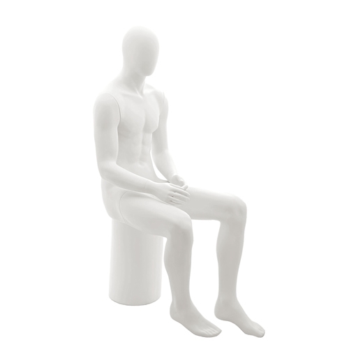Egg head male mannequin - Vogue GZM3 White