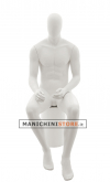 Egg head male mannequin - Vogue GZM3 White