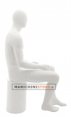 Egg head male mannequin - Vogue GZM3 White