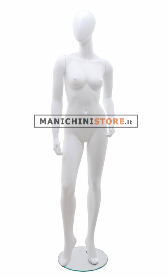 Manichino donna testa uovo - Vogue 14 Bianco