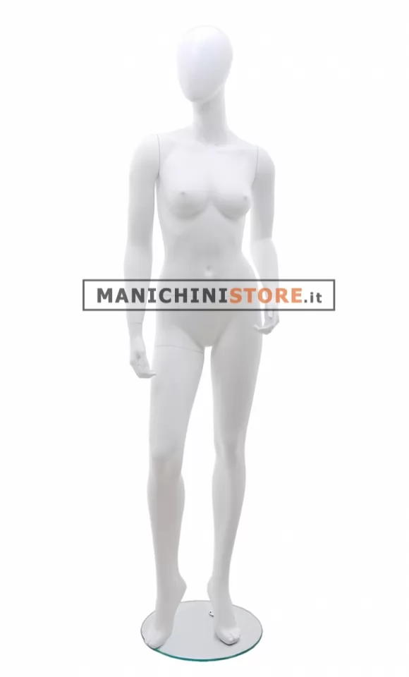 Manichino donna testa uovo - Vogue 14 Bianco
