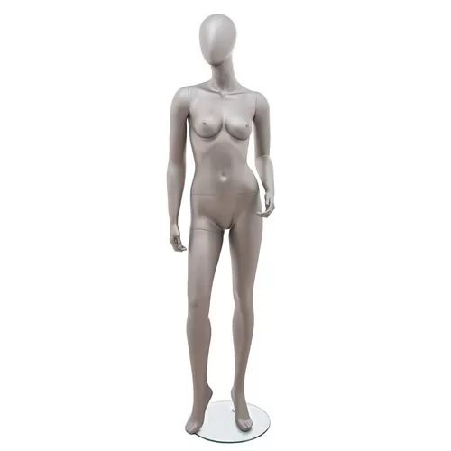 Manichino donna testa uovo - Vogue 14 NICHEL