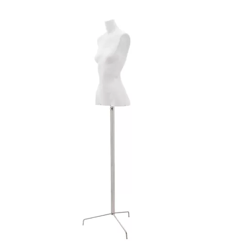 Busto Bianco con treppiede inox