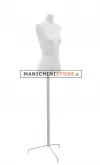 Busto Bianco con treppiede inox
