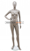 Manichino donna testa uovo - Vogue 9LS NICHEL OPACO